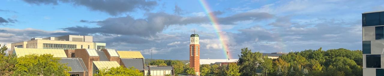 Rainbow over Clock Tower